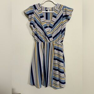 Monteau Los Angeles faux wrap dress